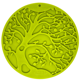 Tree of Life eMat - Enrichment Lick Mat For Dogs and Cats - With Suction Cups | Tree Design | USA Made