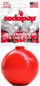 Christmas Ornament Rubber Dog Chew Toy for Heavy Chewers | Treat Dispenser | USA Made