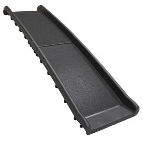 Portable Foldable Pet Ramp Climbing Ladder Suitable for Off-road Vehicle Trucks - Black (Color: as Pic)
